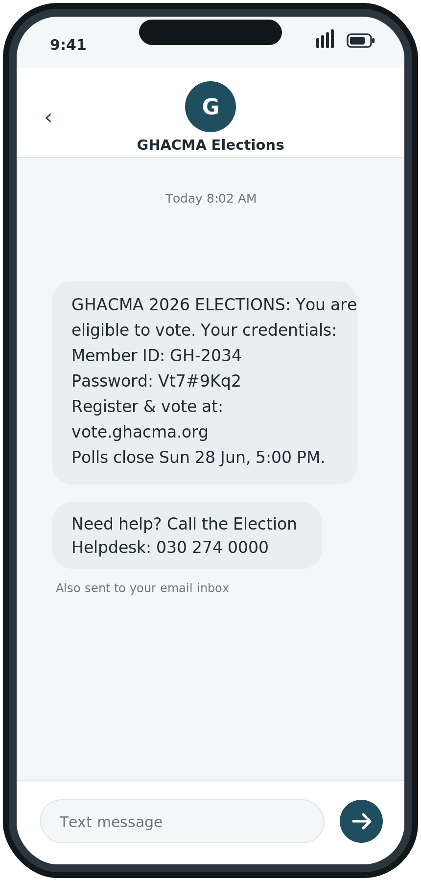 TiaTia voting invitation